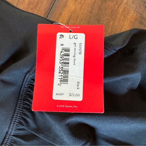 Spanx Get Moving 2-in-1 Short NWT Size L - Picture 6 of 8